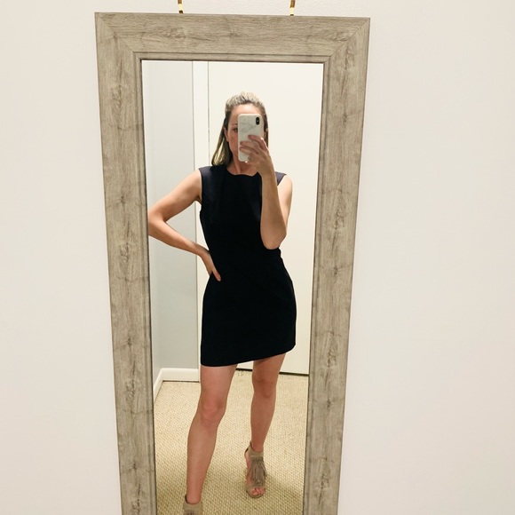 Navy French Connection Mini Pencil Dress - Picture 4 of 6